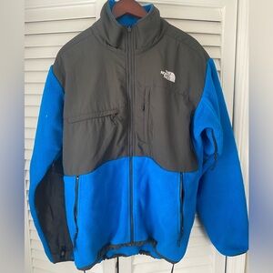 The North Face Denali Zip-up Fleece, Size Large (Blue/Black)